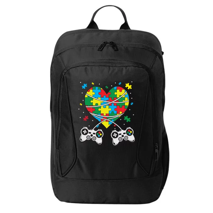 Boys Autism Gift Game Autism Awareness Month Day Men Kids Cool Gift City Backpack