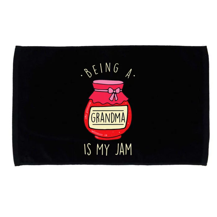 Being a Grandma is my Jam Funny Grandmother & Mother's Day Microfiber Hand Towel