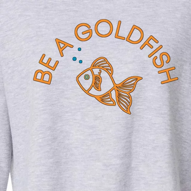 Be A Goldfish Cropped Pullover Crew