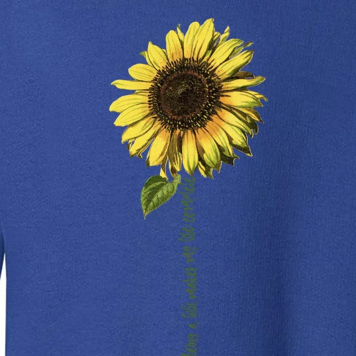 Being A Gigi Makes My Life Complete Cute Gift Sunflower Toddler Sweatshirt