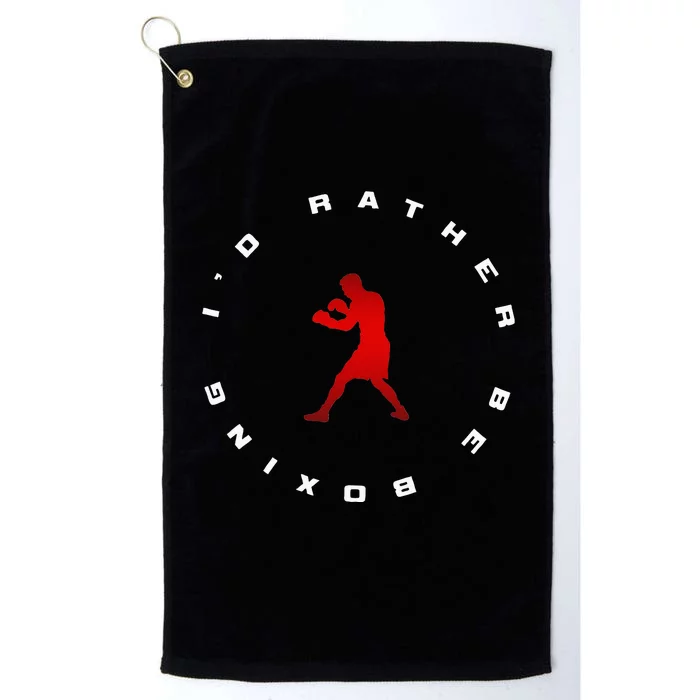 Boxing Apparel Gift For Kids Platinum Collection Golf Towel