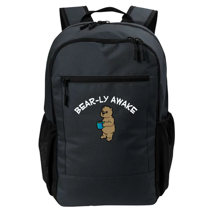 Beargiftly Awake Gift Barely Awake Bear Pun Meaningful Gift Daily Commute Backpack