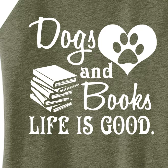 Books Are Good Cute Animal Tee VNeck Women’s Perfect Tri Rocker Tank