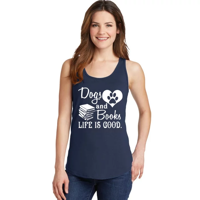 Books Are Good Cute Animal Tee VNeck Ladies Essential Tank