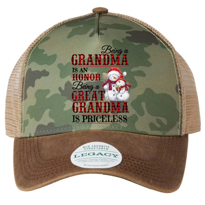 Being A Grandma Is An Honor Being Great Grandma Is Priceless Meaningful Gift Legacy Tie Dye Trucker Hat