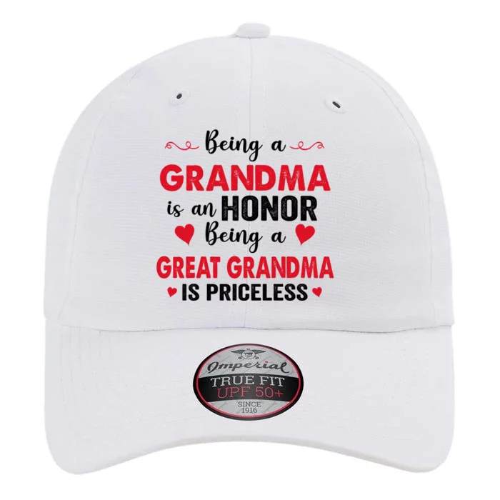 Being A Grandma Is An Honor Being Great Grandma Is Priceless Meaningful Gift The Original Performance Cap