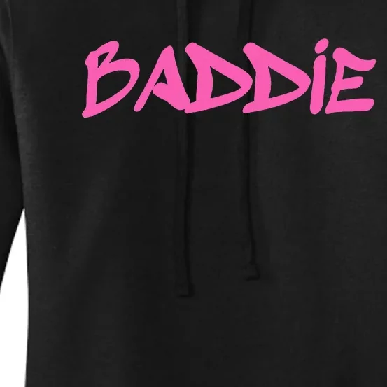 Baddie Aesthetic Graffiti Design Baddies Fandom Women's Pullover Hoodie