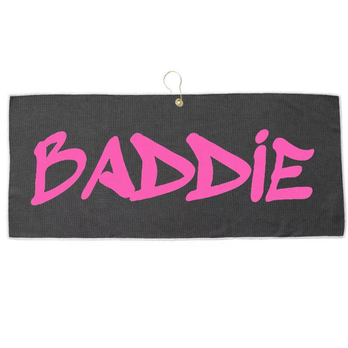 Baddie Aesthetic Graffiti Design Baddies Fandom Large Microfiber Waffle Golf Towel