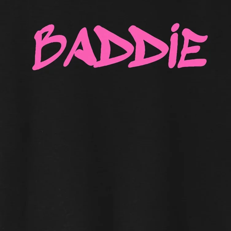 Baddie Aesthetic Graffiti Design Baddies Fandom Women's Crop Top Tee