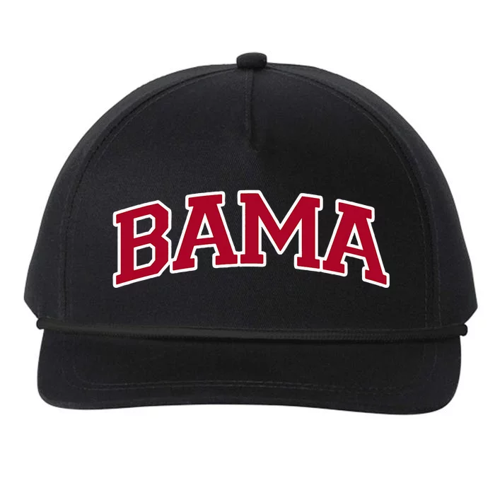 Bama Alabama Gifts Al State Graphic Snapback Five-Panel Rope Hat