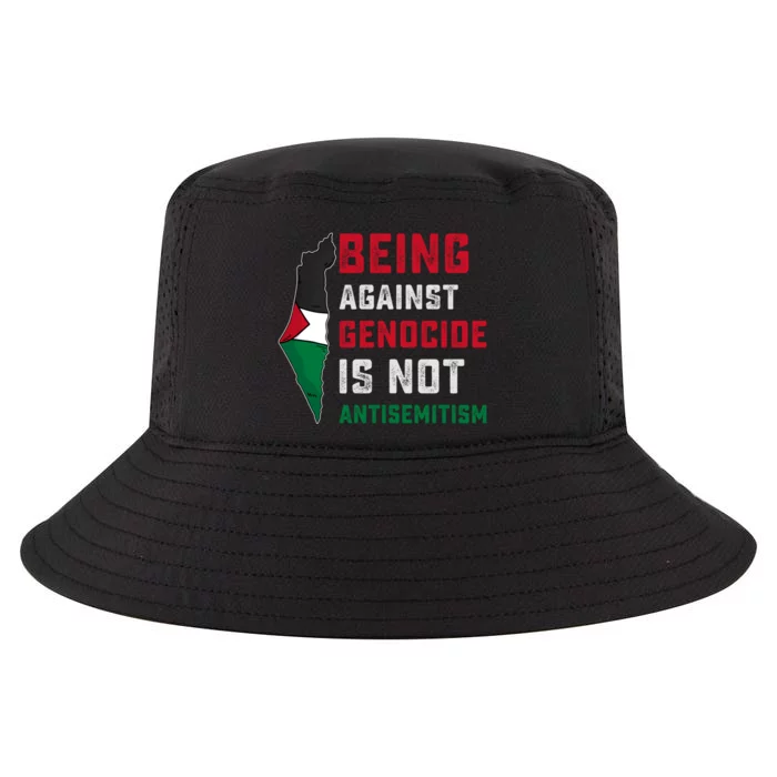 Being Against Genocide Is Not Antisemitism Support Palestine Cool Comfort Performance Bucket Hat