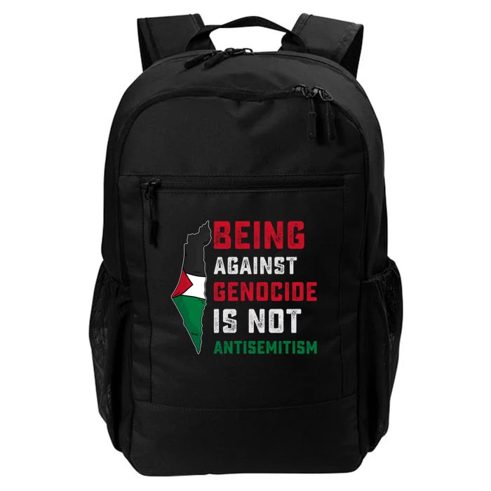 Being Against Genocide Is Not Antisemitism Support Palestine Daily Commute Backpack