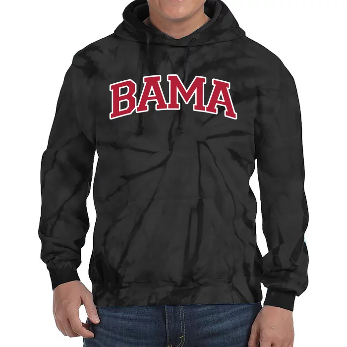 Bama Alabama Gifts Al State Graphic Tie Dye Hoodie