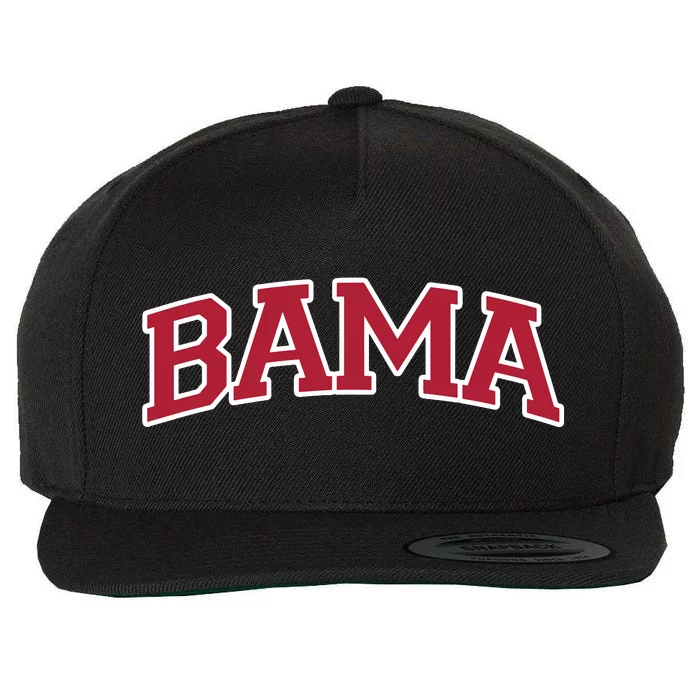 Bama Alabama Gifts Al State Graphic Wool Snapback Cap