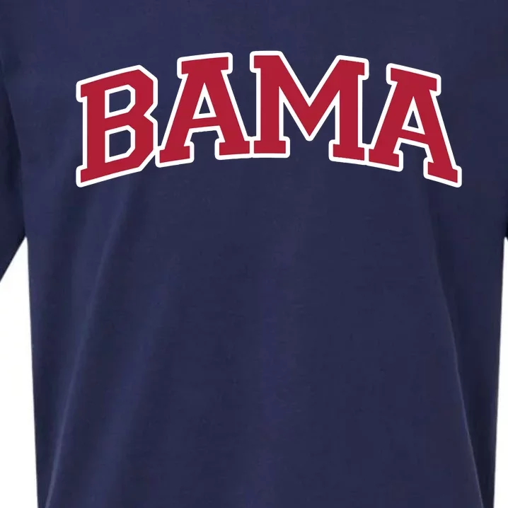 Bama Alabama Gifts Al State Graphic Sueded Cloud Jersey T-Shirt