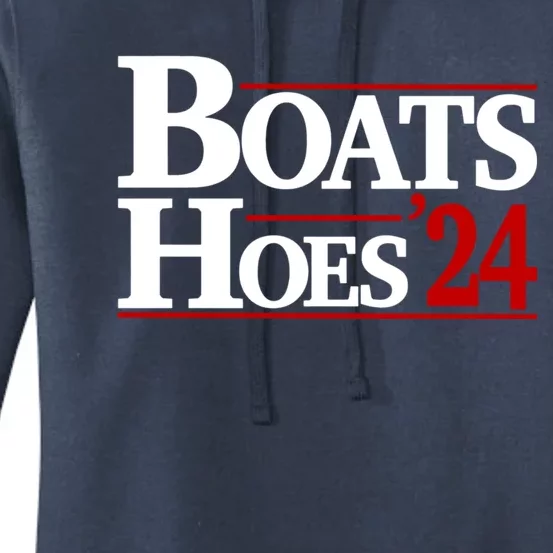 Boats And Hoes 2024 Election Funny Women's Pullover Hoodie