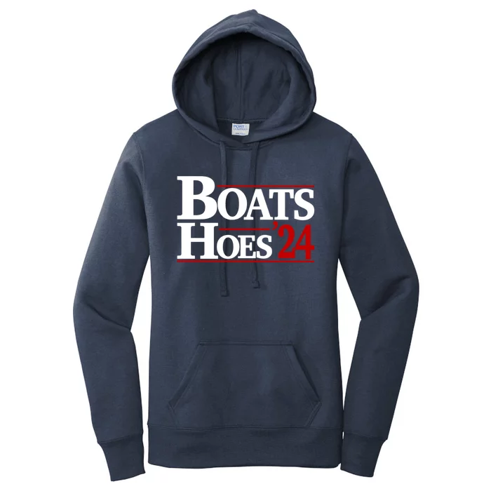 Boats And Hoes 2024 Election Funny Women's Pullover Hoodie