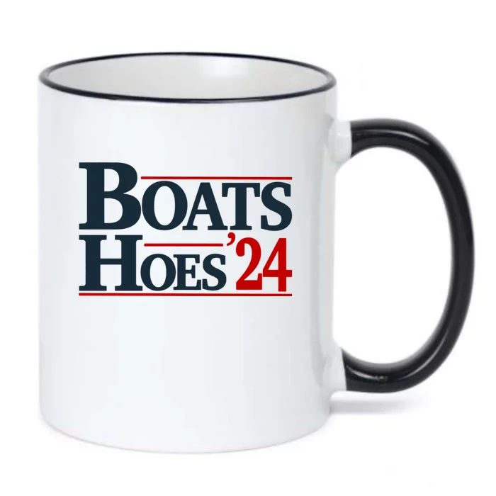 Boats And Hoes 2024 Election Funny Black Color Changing Mug