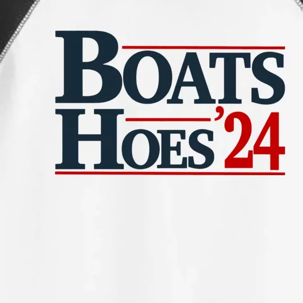 Boats And Hoes 2024 Election Funny Toddler Fine Jersey T-Shirt