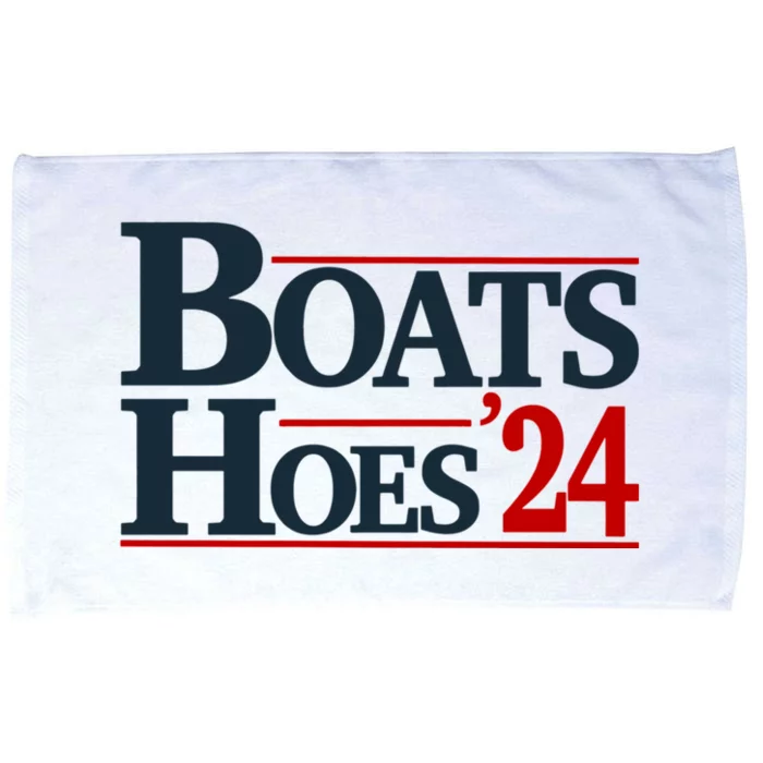 Boats And Hoes 2024 Election Funny Microfiber Hand Towel