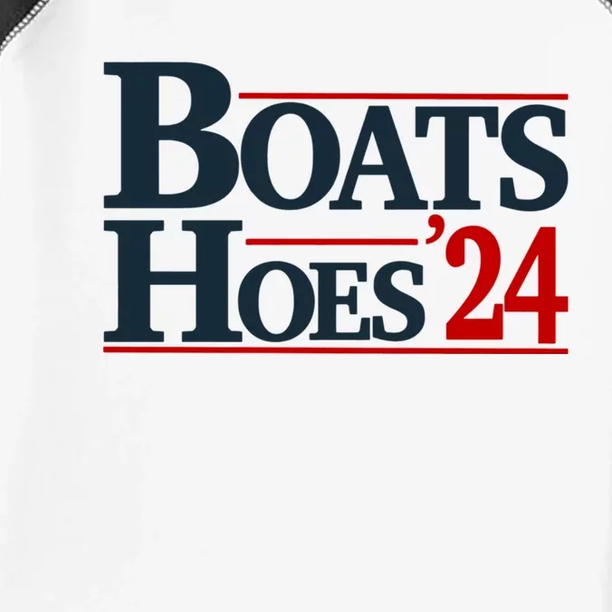 Boats And Hoes 2024 Election Funny Infant Baby Jersey Bodysuit