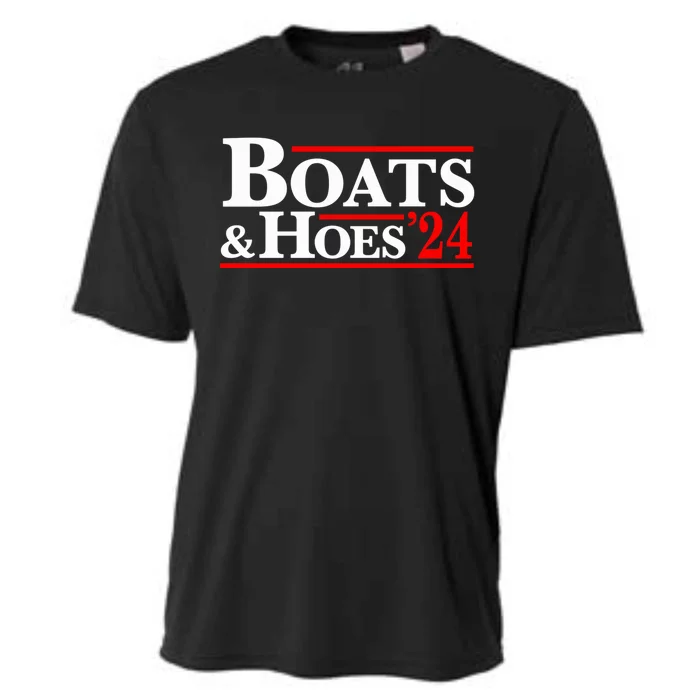 Boats And Hoes 2024 Election Funny Cooling Performance Crew T-Shirt