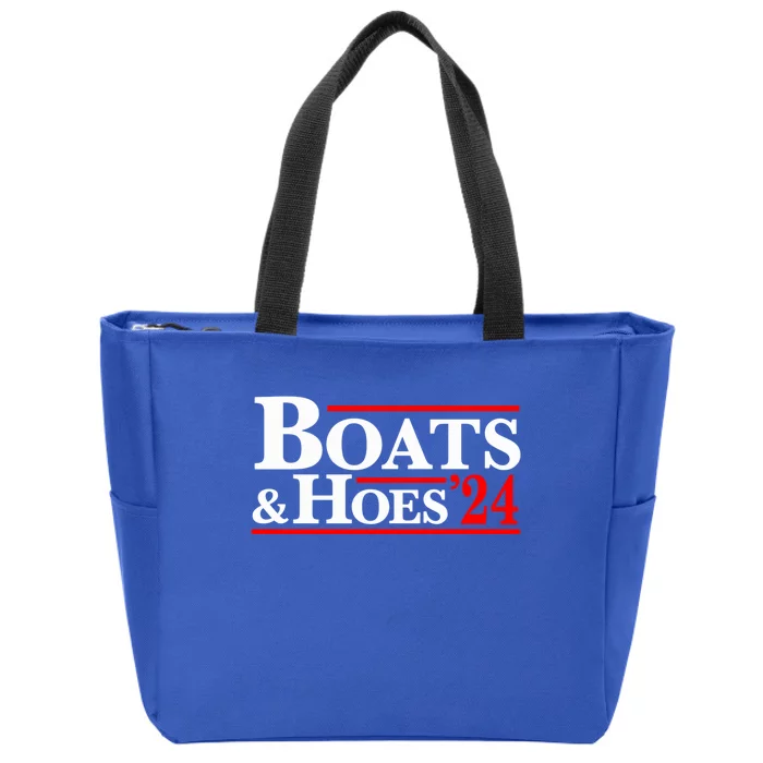 Boats And Hoes 2024 Election Funny Zip Tote Bag