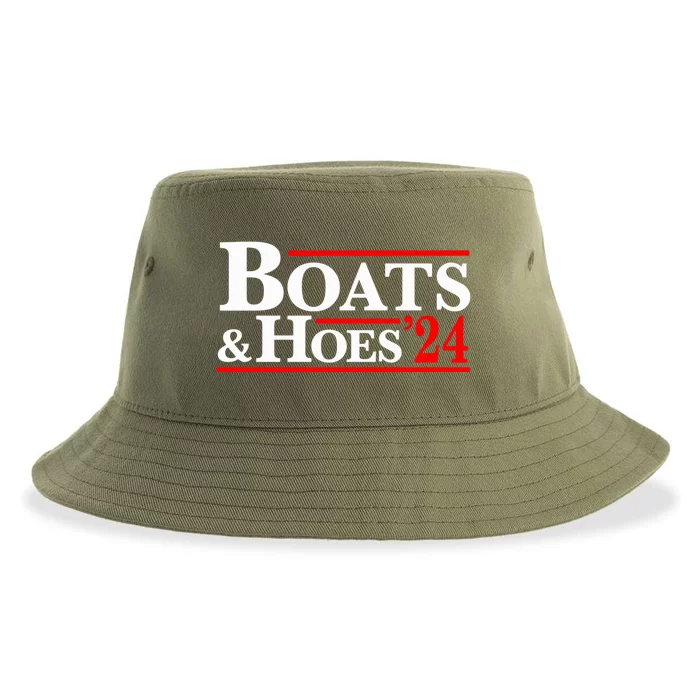 Boats And Hoes 2024 Election Funny Sustainable Bucket Hat