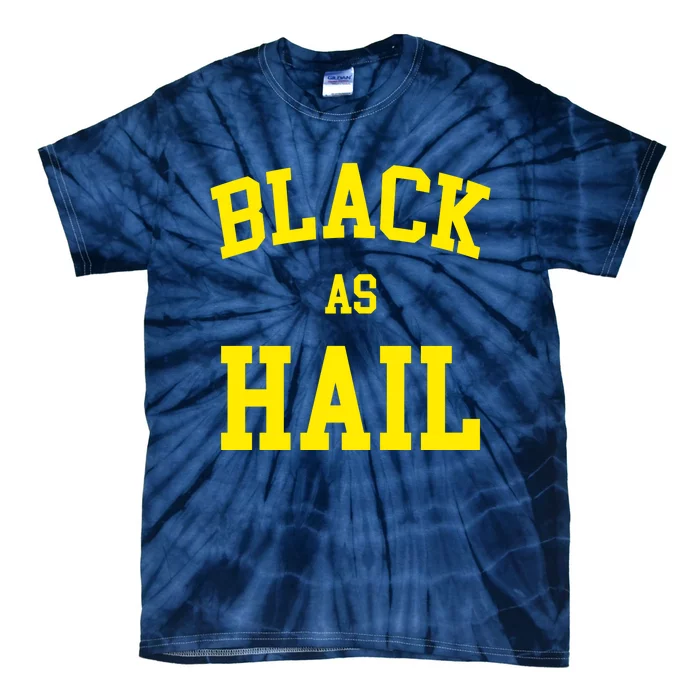 Black As Hail Yellow College Logo Tie-Dye T-Shirt