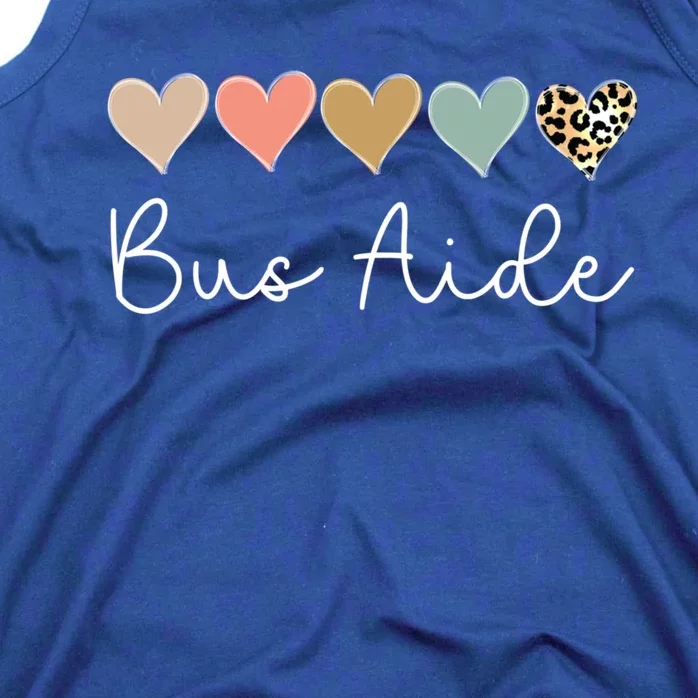 Bus Aide Heart School Bus Squad Valentine's Day School Squad Great Gift Tank Top