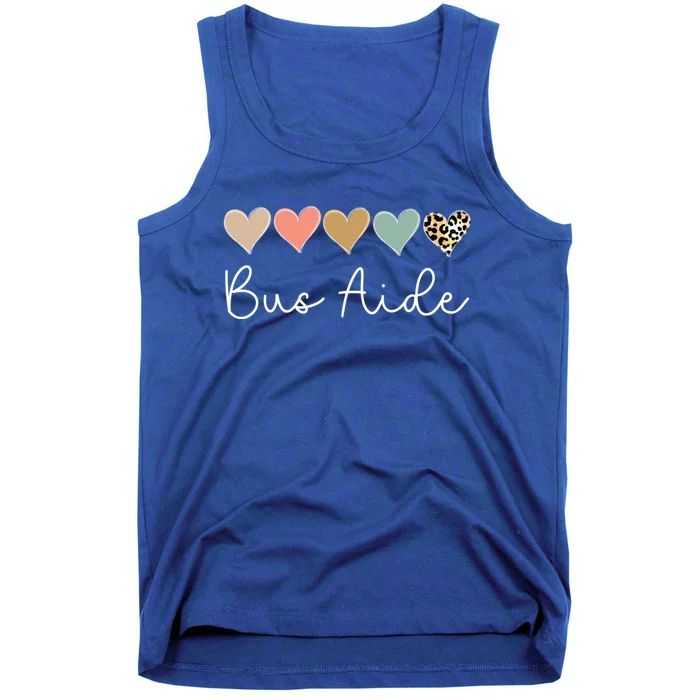 Bus Aide Heart School Bus Squad Valentine's Day School Squad Great Gift Tank Top