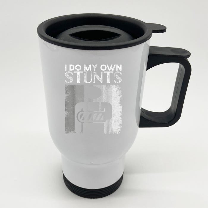 Broken Arm Hand Wrist Elbow Injury Get Well Soon Gift Front & Back Stainless Steel Travel Mug