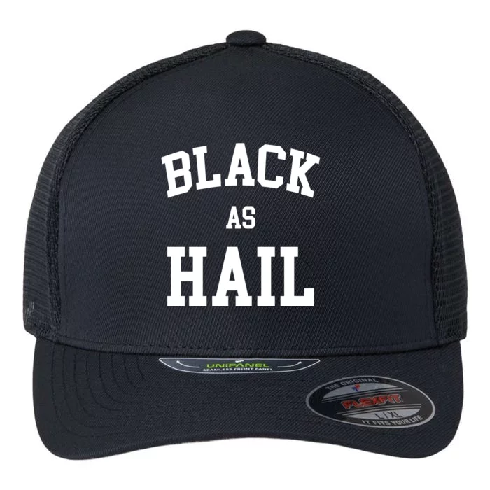 Black As Hail Pride Logo Flexfit Unipanel Trucker Cap