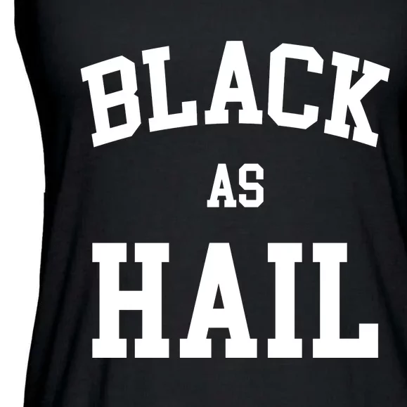 Black As Hail Pride Logo Ladies Essential Flowy Tank