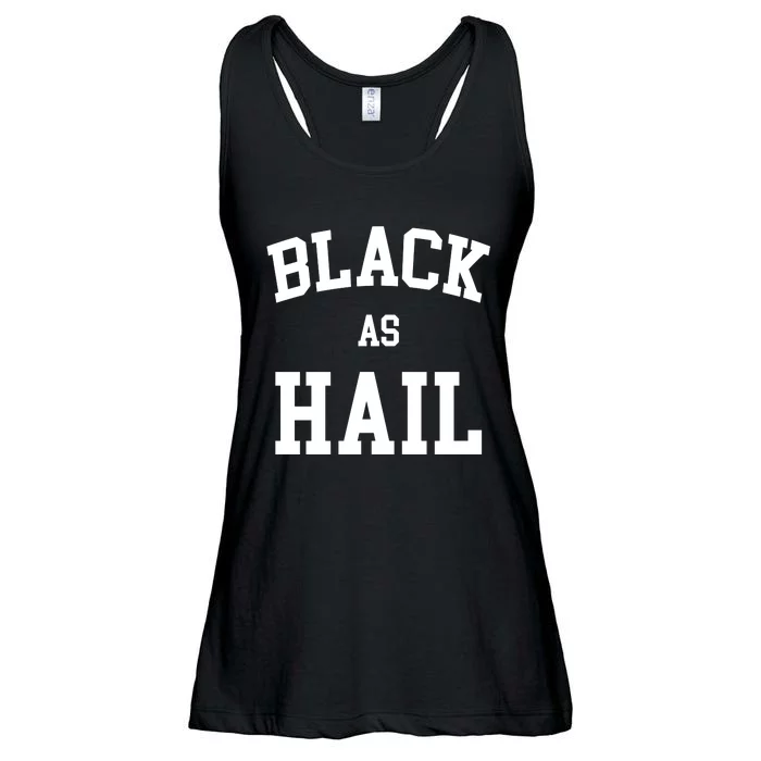 Black As Hail Pride Logo Ladies Essential Flowy Tank