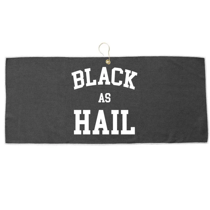 Black As Hail Pride Logo Large Microfiber Waffle Golf Towel