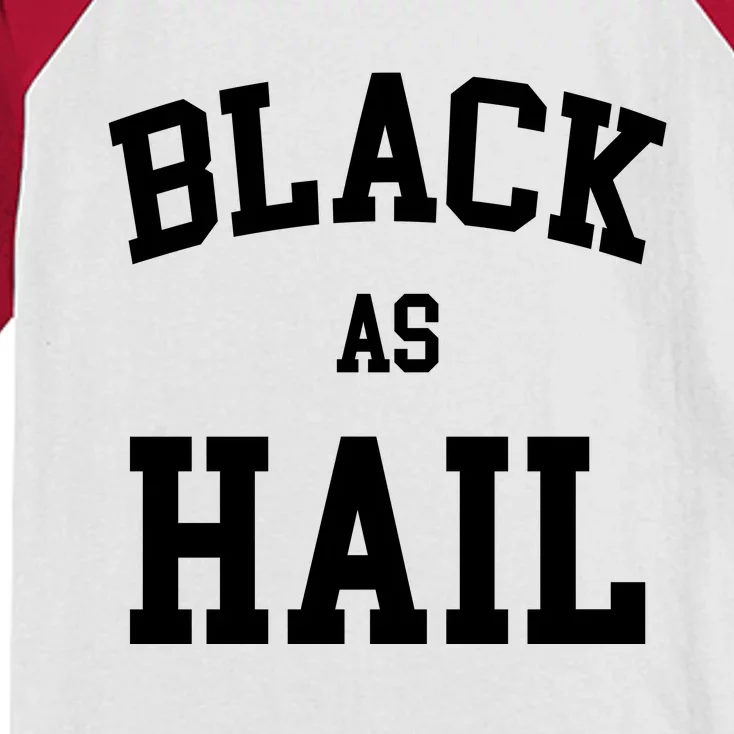 Black As Hail Pride Logo Kids Colorblock Raglan Jersey