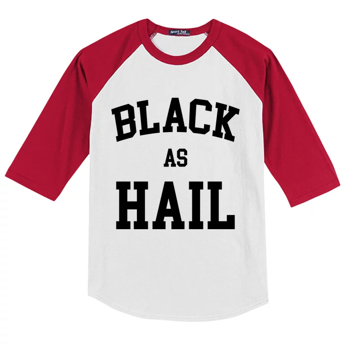 Black As Hail Pride Logo Kids Colorblock Raglan Jersey