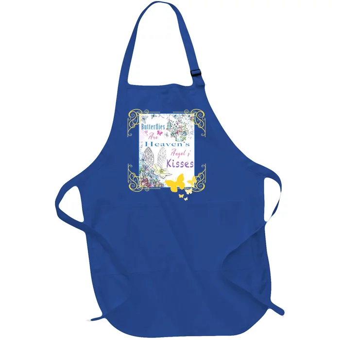 Butterflies Are HeavenS AngelS Cute Gift Full-Length Apron With Pocket