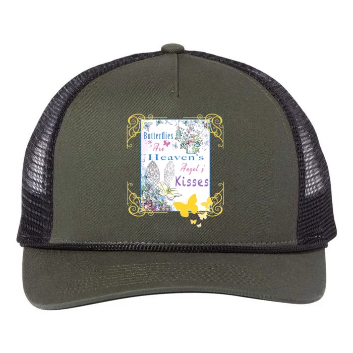 Butterflies Are HeavenS AngelS Cute Gift Retro Rope Trucker Hat Cap