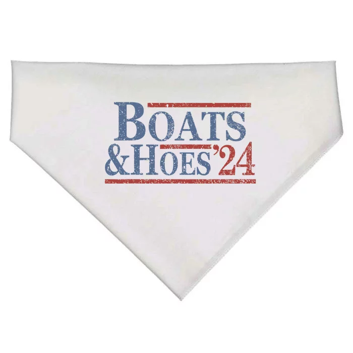 Boats And Hoes 2024 Election USA-Made Doggie Bandana