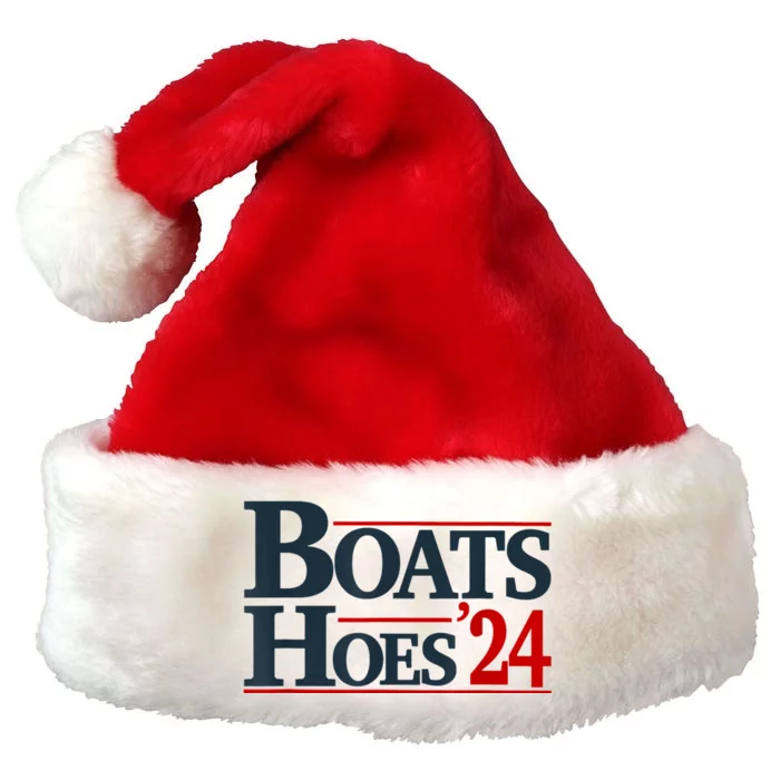 Boats And Hoes 2024 Election Funny Premium Christmas Santa Hat