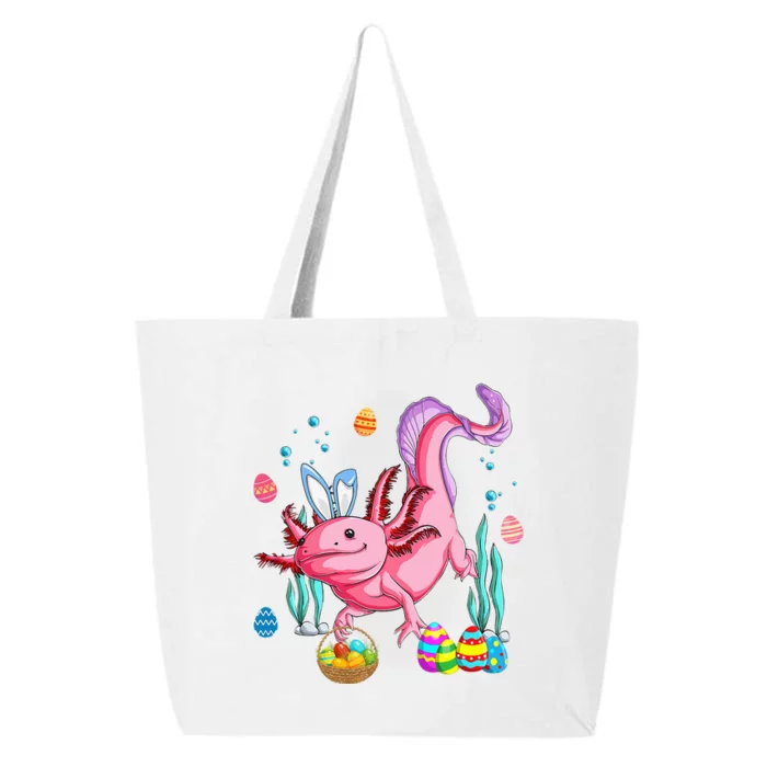 Bunny Axolotl Hunting Easter Eggs Basket Costume 25L Jumbo Tote