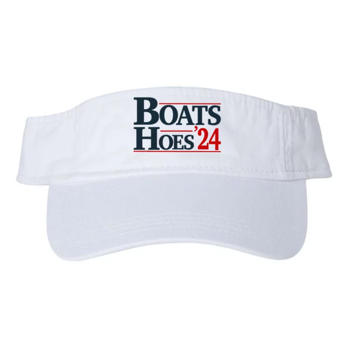 Boats and Hoes 2024 Election Funny Valucap Bio-Washed Visor