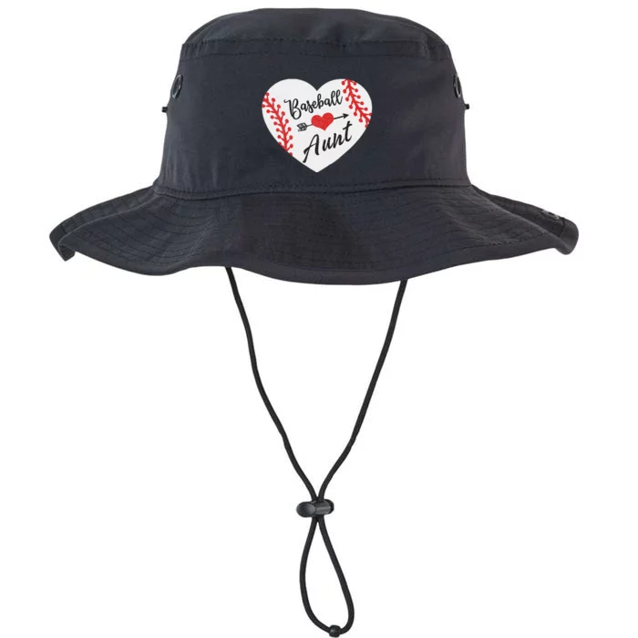 Baseball Aunt Heart Softball Legacy Cool Fit Booney Bucket Hat