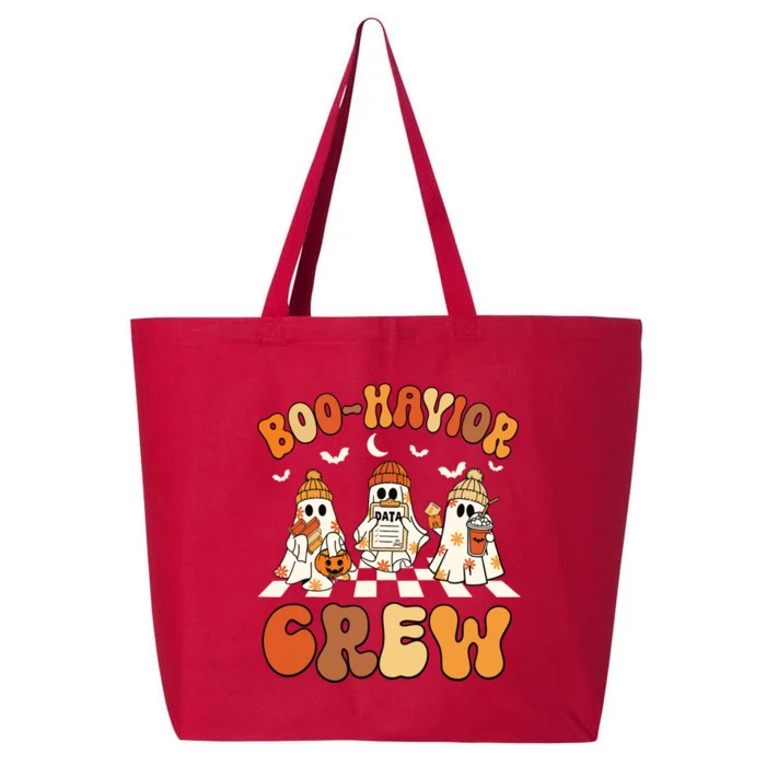 Behavior Analyst Halloween Aba Cute Ghost Boohavior Crew 25L Jumbo Tote