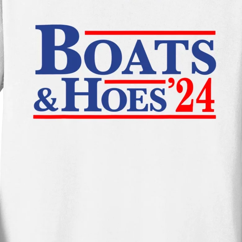 Boats And Hoes 2024 Kids Long Sleeve Shirt