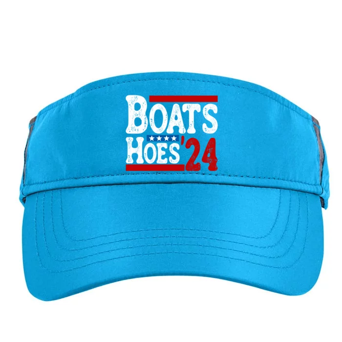 Boats And Hoes 2024 Gift Election Funny 2024 Election Humor Gift Adult Drive Performance Visor