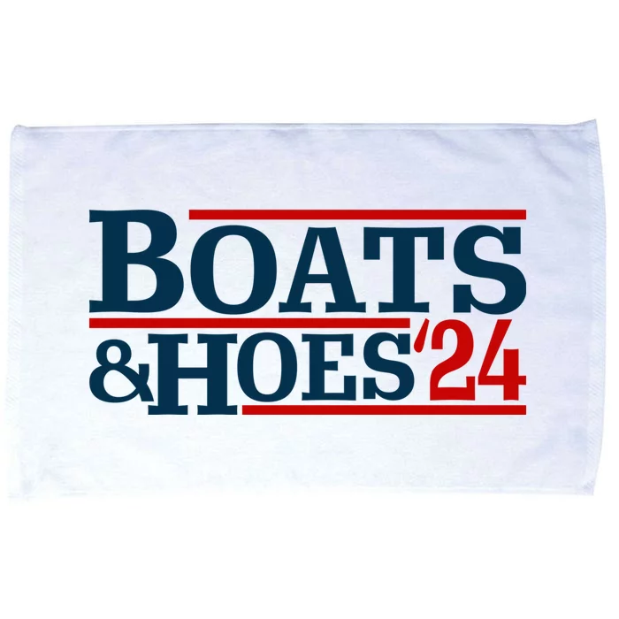 Boats And Hoes 2024 Election Funny Microfiber Hand Towel