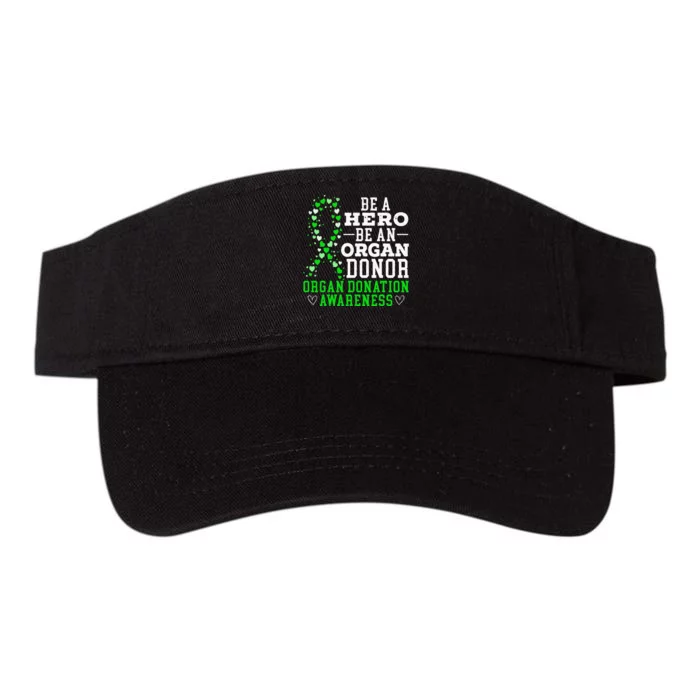 Be A Hero Be An Organ Donor Organ Donation Awareness Valucap Bio-Washed Visor